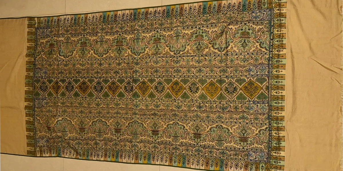 Folded Jamawar Shawl