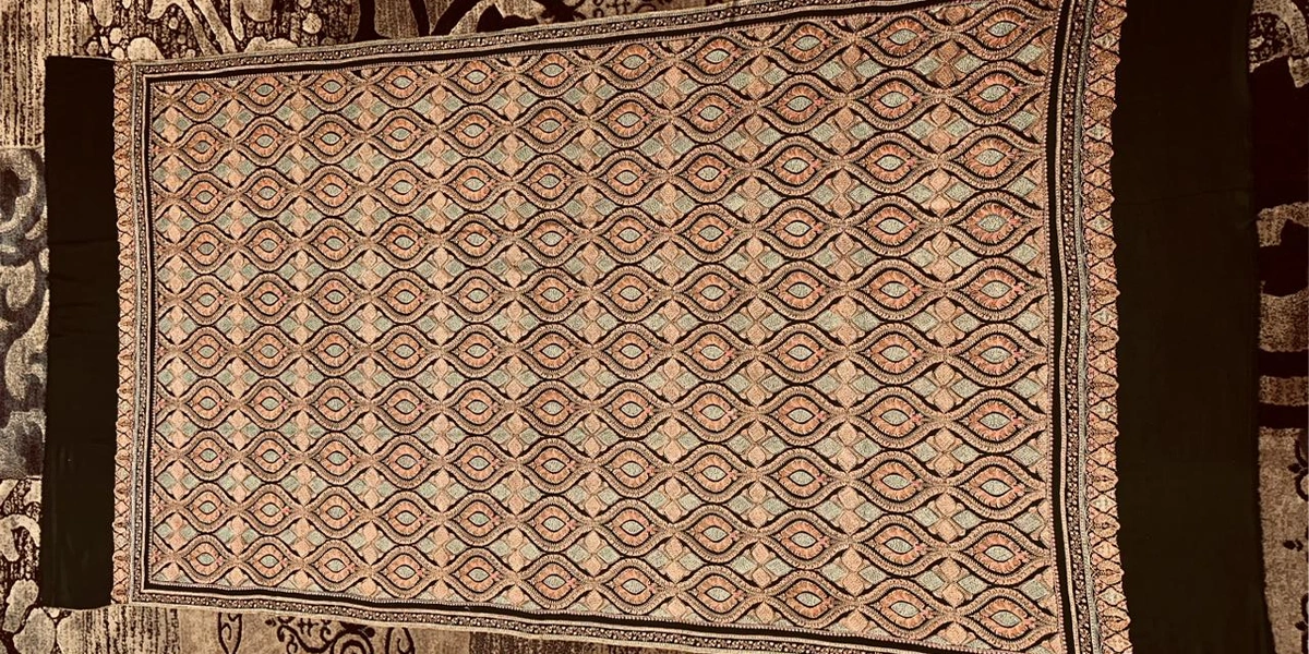 Jamawar Shawl Close-up Detail