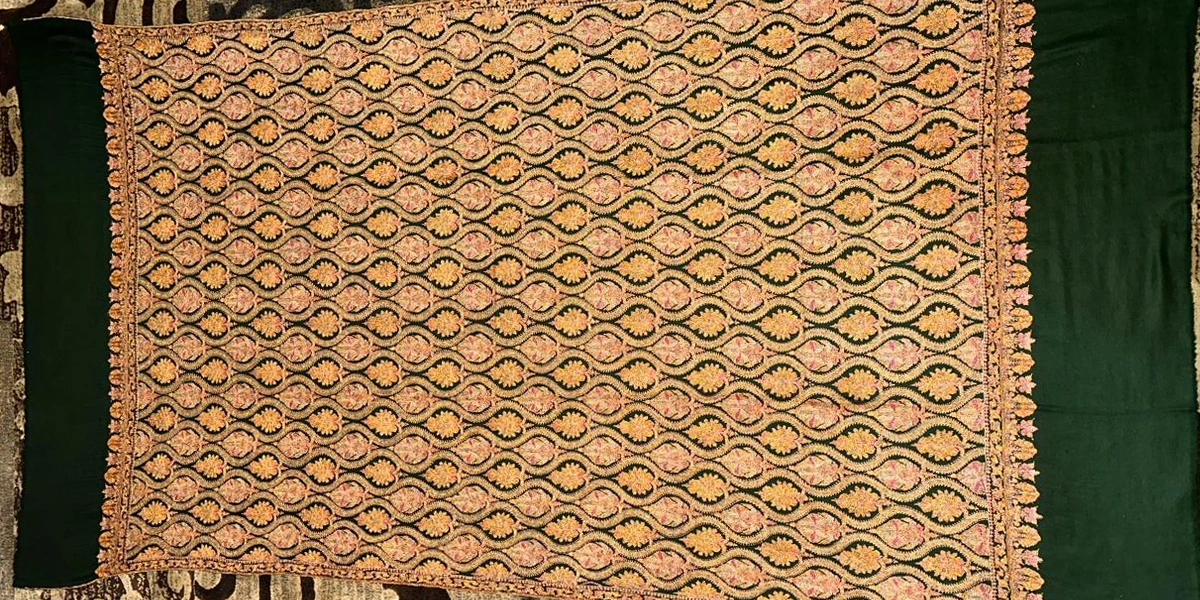 Folded Jamawar Shawl