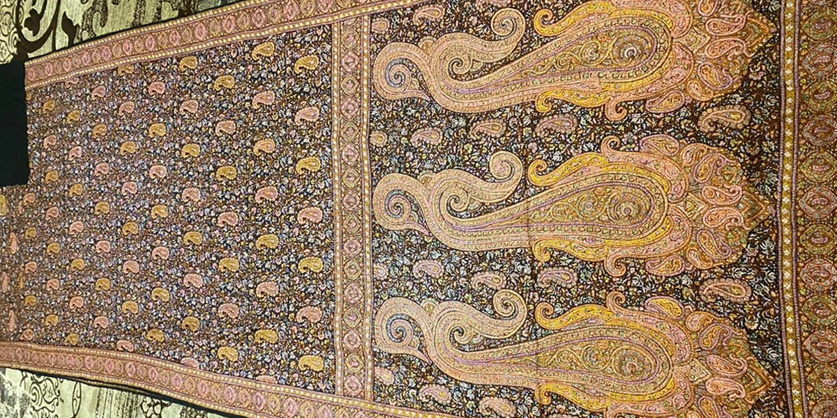 Jamawar Shawl Draped